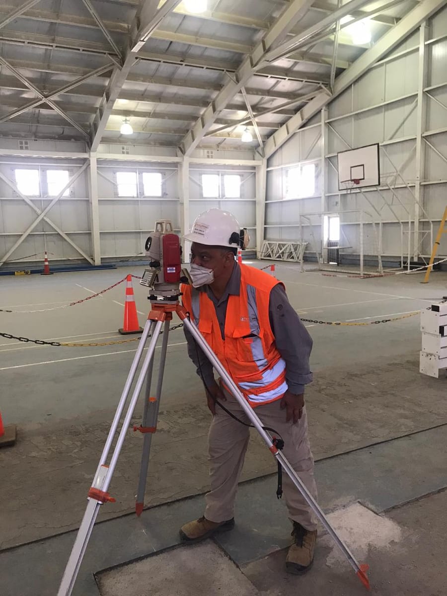 Levantamiento topográfico en terreno, equipo Hadysic